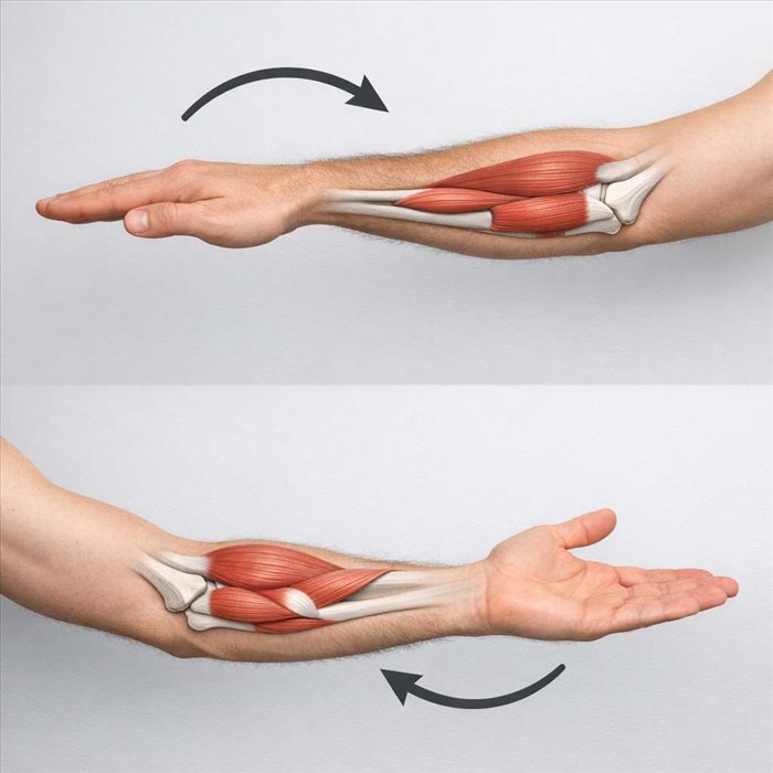 Pronation et supination de l’avant-bras : comprendre les mouvements